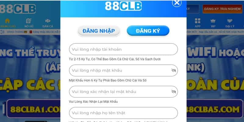 Tạo tài khoản game cực nhanh trên trang web